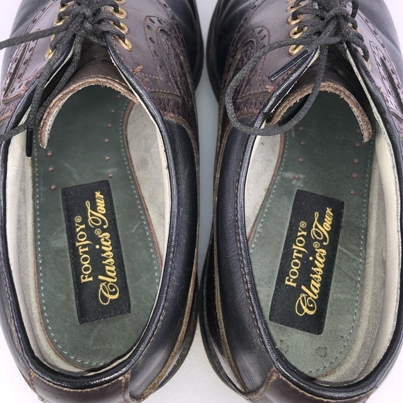 Footjoy Classics Tour Golf Shoe Cleats Size 9 - Picture 6 of 8